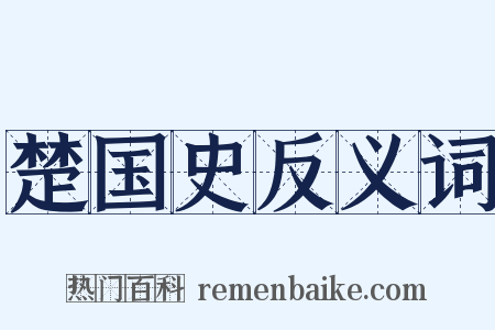 楚国史反义词是什么意思的图片